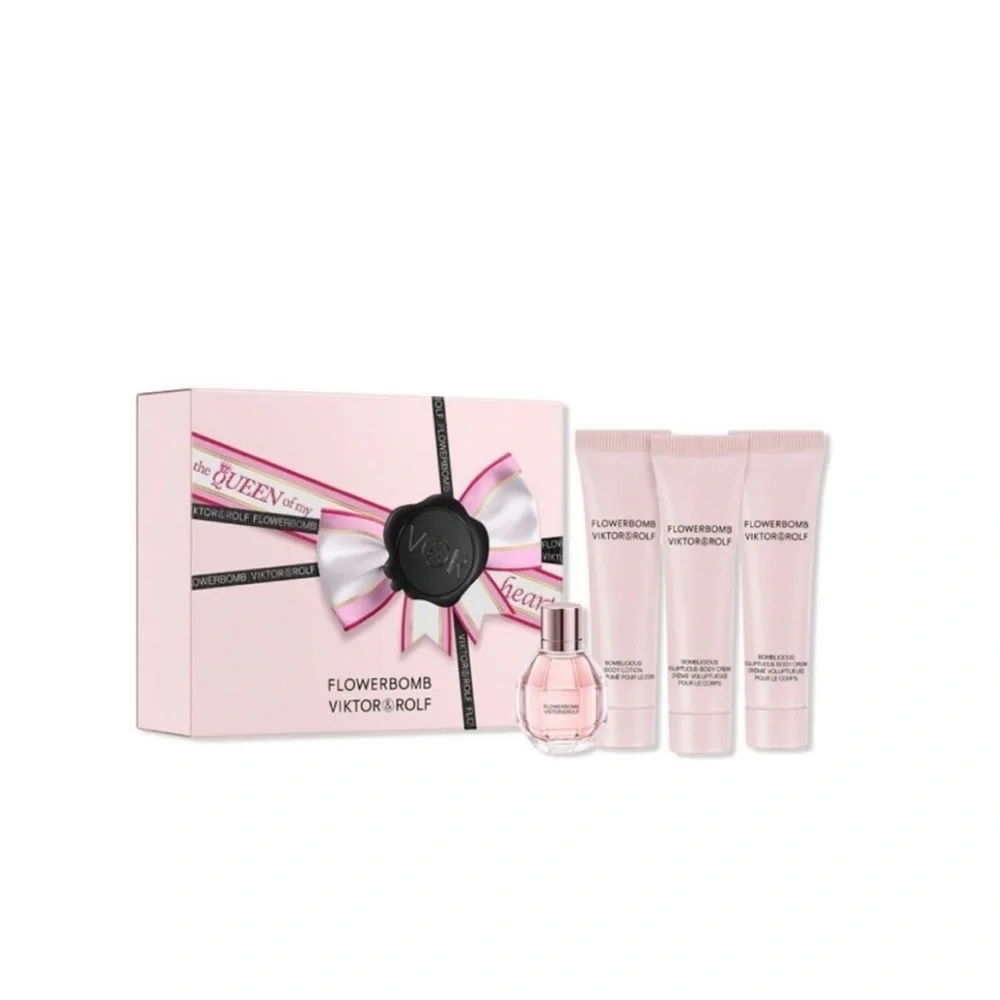 Viktor & Rolf Flowerbomb Flower BombTravel Set - Lotion Body Balm - Picture 1 of 9